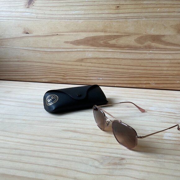 RAY-BAN Light Pink Rose Gold Sunglasses - Picture 4 of 7